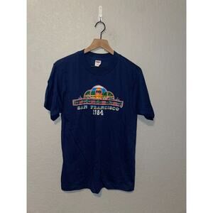 Vintage San Francisco Shirt Collegiate Pacific Tee 1984 Trolley Graphic Blue M